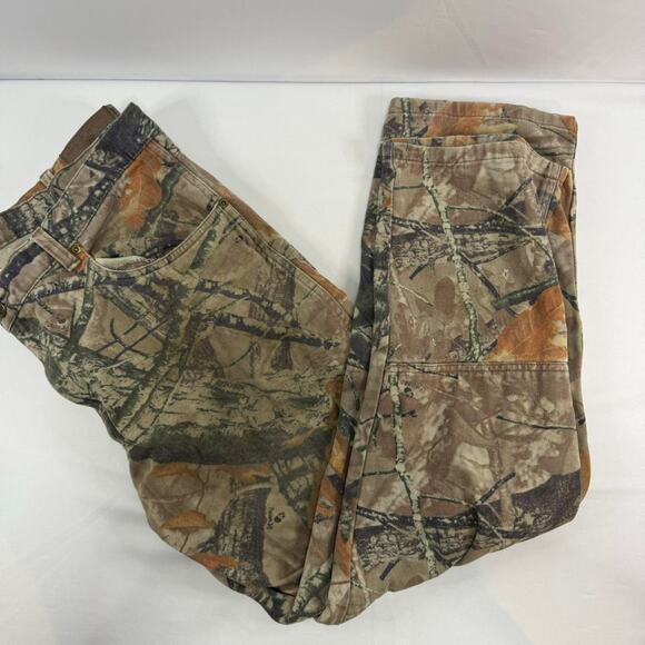 Wrangler Brown Camo Pants Relaxed Fit Size 38x30 - Picture 5 of 7